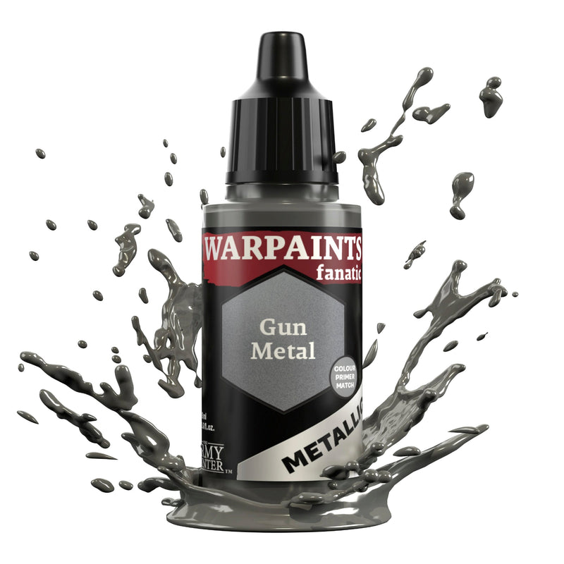 Warpaints Fanatic Metallic: Gun Metal 18ml - The Army Painter