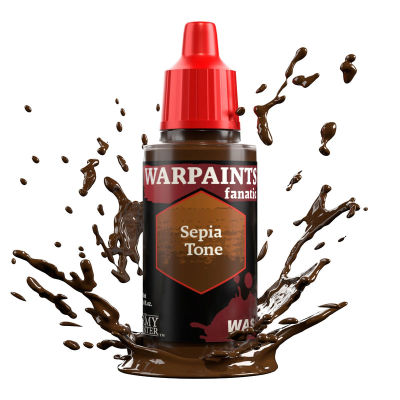 Warpaints Fanatic Wash: Sepia Tone 18ml - The Army Painter