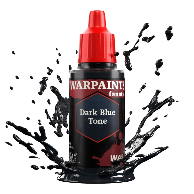 Warpaints Fanatic Wash: Dark Blue Tone 18ml - The Army Painter