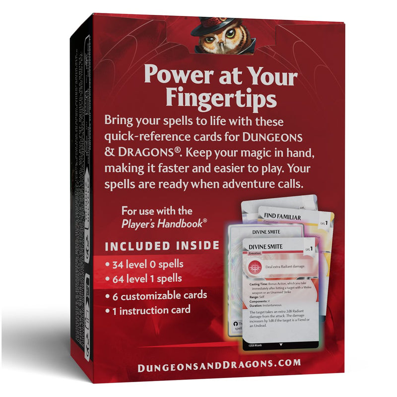 [Dungeons & Dragons] Reference Cards: Spells - Levels 0-1 (EN)