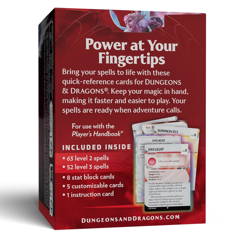 [Dungeons & Dragons] Reference Cards: Spells - Levels 2-3 (EN)