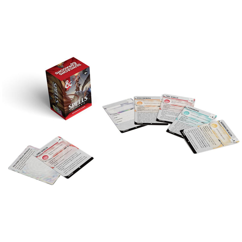 [Dungeons & Dragons] Reference Cards: Spells - Levels 4-5 (EN)