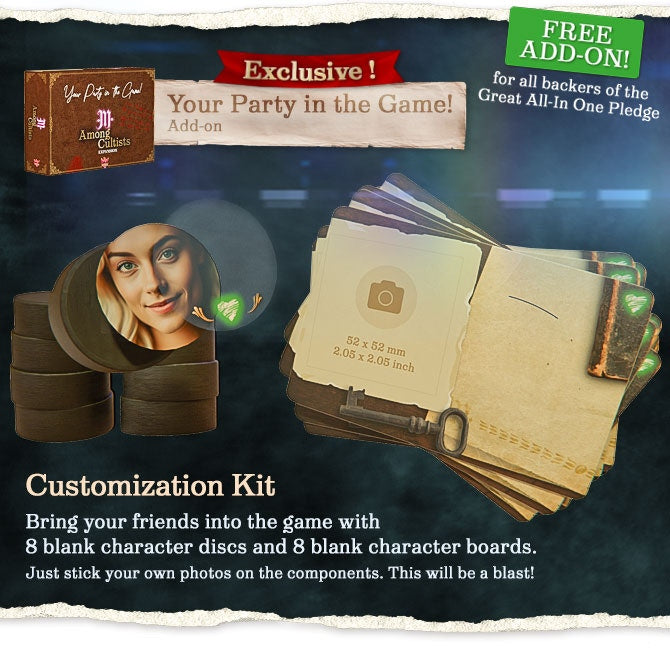 Among Cultists Expansion: Your Party in the Game! (Multilingue)