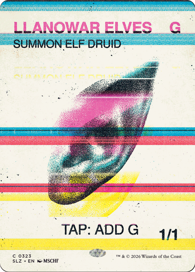 Llanowar Elves (0323) [Secret Lair x MSCHF: The Zeta Set]