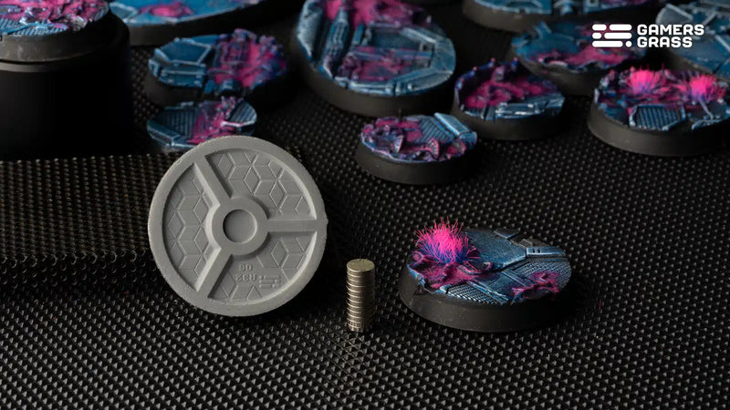 [Gamers Grass] Battle Ready Bases - Alien Infestation - Round 32mm (x8) (Magnet ready)