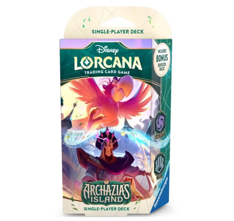 Disney Lorcana: Archazia's Island Amethyst and Steel Starter Deck