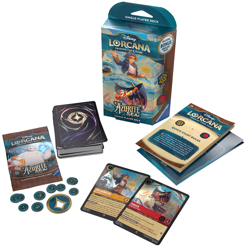 Disney Lorcana: Azurite Sea Amber and Ruby Starter Deck