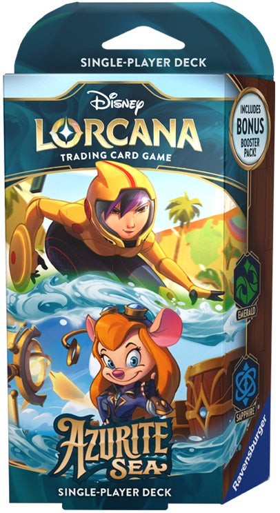 Disney Lorcana: Azurite Sea Emerald and Sapphire Starter Deck