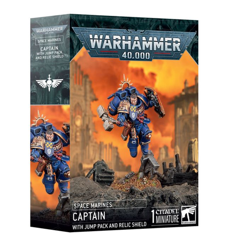 Warhammer 40K - Captain with Jump Pack and Relic Shield