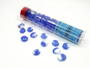 Glass Stones Dark Blue Catseye (Qty 40) 5.5 Inches Tube