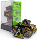 Chessex Brush Deep Forest/Gold - Set of 7