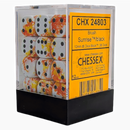 Chessex Brush 36D6 Sunrise/Black- 12mm