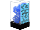 Chessex Frosted Blue/White - Set of 7