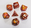 Chessex Lustrous Bronze w/White - Set of 7