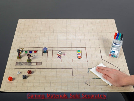 BattleMat 1"REVERSIBLE SQUARE/HEX 231⁄2"x26"(60x66cm)