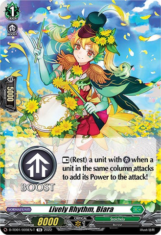 Lively Rhythm, Biara (Tutorial Card) (D-TD01/009EN-T) [Urara Haneyama -Bandmaster of Blossoming Bonds-]