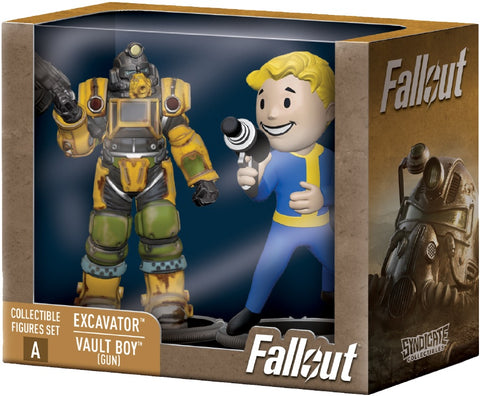 Fallout Excavator & Vault Boy (Gun) 3" Set A