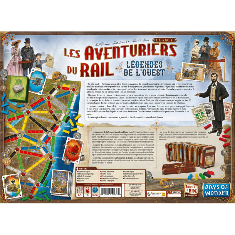 Les Aventuriers du Rail - Legacy: Legendes de l'Ouest (FR)