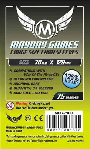 Mayday Games: Board Game 75ct Sleeves - Premium  (70mm X 120mm)
