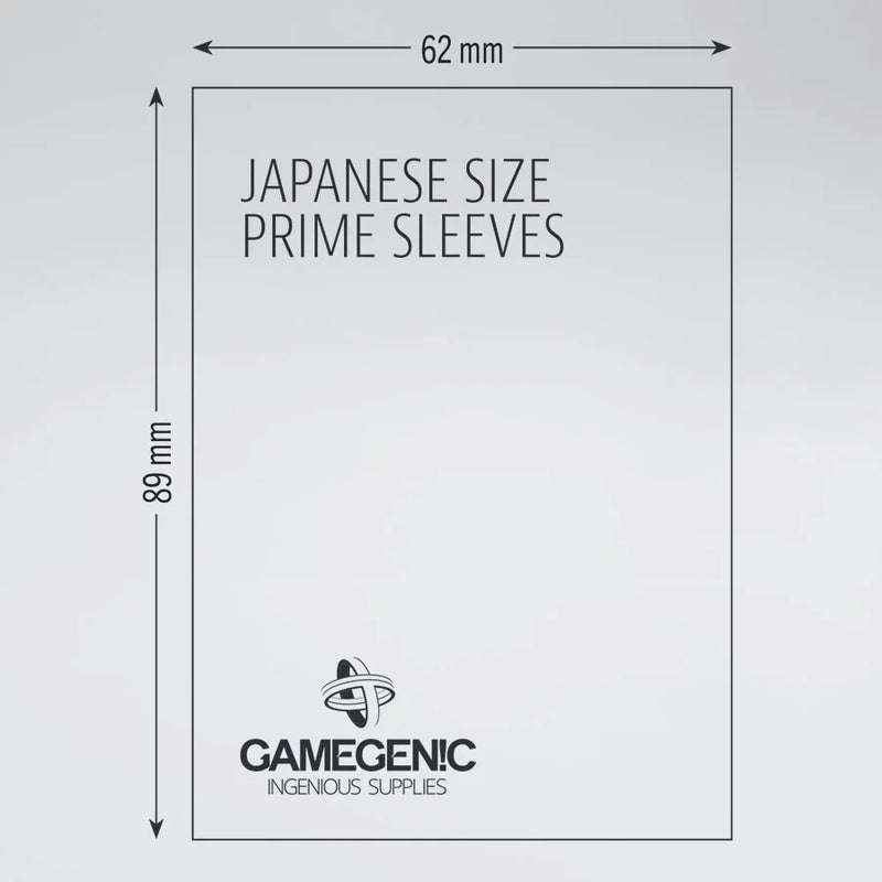 Sleeves: Gamegenic: Prime Japanese Sized Sleeves: Dark Gray (60)