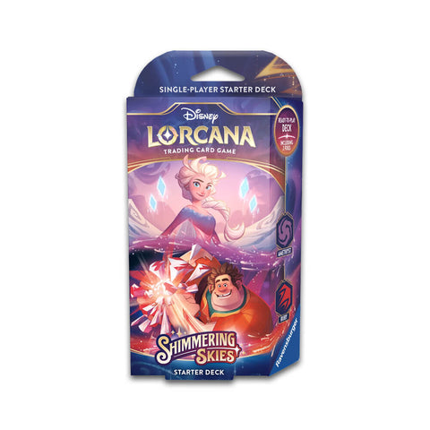 Disney Lorcana: Shimmering Skies Amethyst and Ruby Starter Deck