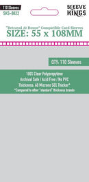 Sleeve Kings - Board Game 110ct Sleeves - "Betrayal At House" (58mm X 108mm)