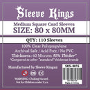 Sleeve Kings - Board Game 110ct Sleeves - Medium Square Card Sleeves (80mm X 80mm)