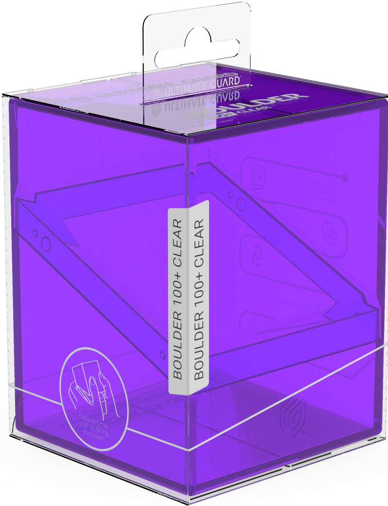 Ultimate Guard: Deck Case Boulder 100+ Clear Amethyst