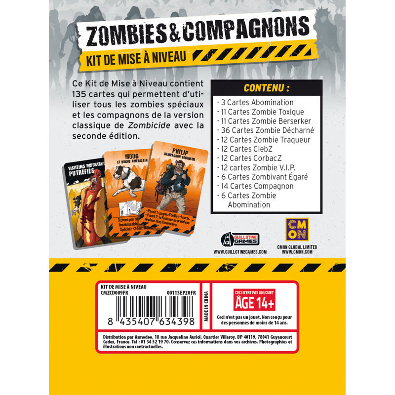 Zombicide 2e édition - Zombies & compagnons Upgrade Kit (FR)