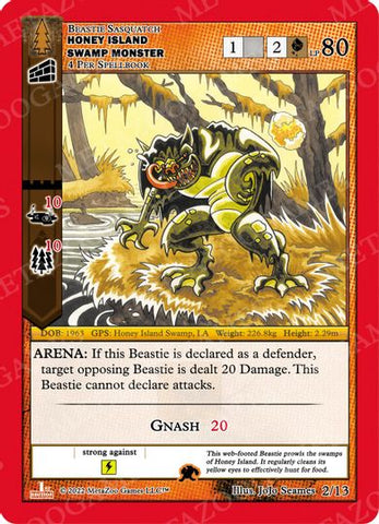 Honey Island Swamp Monster [Cryptid Nation: Wilderness First Edition Release Event Deck]