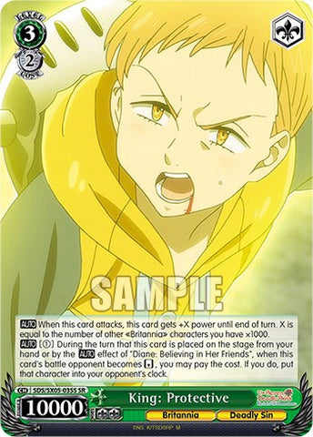 King: Protective (SR) [The Seven Deadly Sins: Revival of The Commandments]