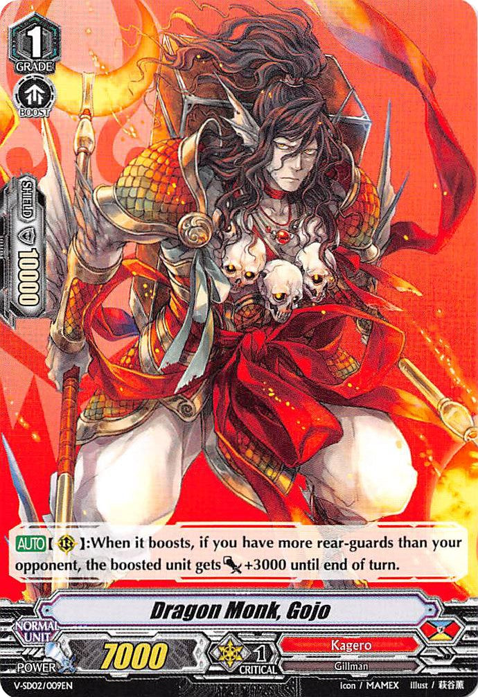 Dragon Monk, Gojo (V-SD02/009EN) [2018 Free Experience Deck "Kagero"]