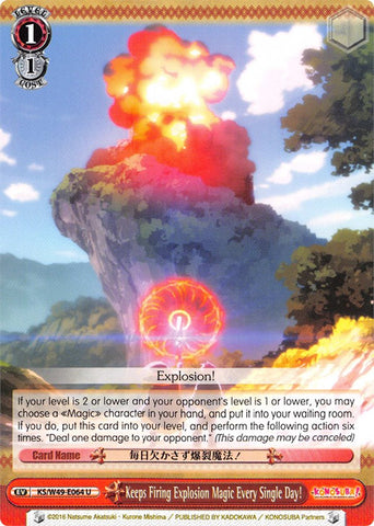 Keeps Firing Explosion Magic Every Single Day! (KS/W49-E064 U) [KonoSuba]