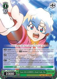 Team DAI-GURREN's Head Cook, Nia (GL/S52-E036) [Gurren Lagann]
