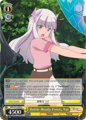 Battle-Ready Force, Yui (BFR/S78-E009 R) [BOFURI: I Don't Want to Get Hurt, so I'll Max Out My Defense]