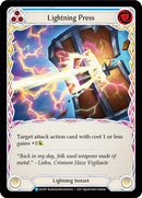 Lightning Press (Blue) [ELE185] (Tales of Aria)  1st Edition Rainbow Foil