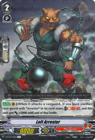 Left Arrester (V-BT02/029EN) [Strongest! Team AL4]