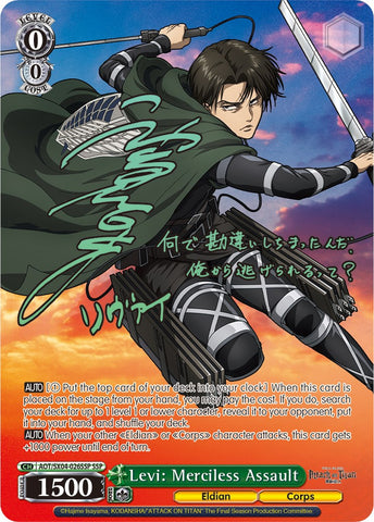 Levi: Merciless Assault Normal (Foil) [Attack On Titan: Final Season]