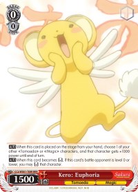 Kero: Euphoria (CCS/WX01-T08R RRR) [Cardcaptor Sakura: Clear Card]