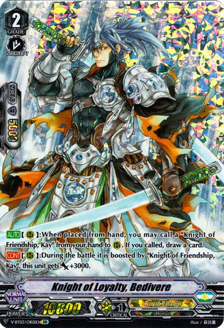 Knight of Loyalty, Bedivere (V-BT03/OR01EN) [Miyaji Academy CF Club]