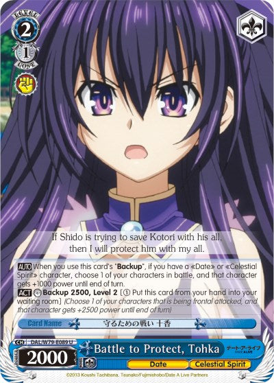 Battle to Protect, Tohka (DAL/W79-E089 U) [Date A Live]